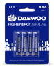Батарейка Daewoo High Energy Alkaline LR-03 (5030381)(4/40/960)