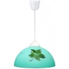 Светильник подвесной Глория "Клен зел.зел." не рег.бел. шнур 1х100Вт/Е27 (7381-7704-00)