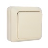 Выключатель 1-клав накл. Олимп UNIversal слоновая кость (Б-О0021) (10)ВЫВОД