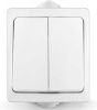 Выключатель 2 клав. накладной белый "Аллегро" IP54 (5563491)