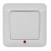 Выключатель 1-клав внутр. Прима с инд. бел. (С16-053)