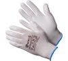 Перчатки нейлоновые с ПУ покр. PU1001 (p-p 9L) белые (12)