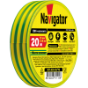 Изолента ПХВ Navigator желт-зелен 20м. (71108)