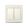 Выключатель 2-клав внутр. Валери UNIversal слоновая кость (Б-В0023) (10)