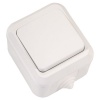 Выключатель 1 клав. накладной белый "Аллегро" Universal IP54 (5563460)
