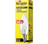 Лампа Navigator NI-B-40W-E14 свеча прозрачная (94303)