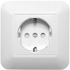Розетка 1-м внутр. Прима белая Евро (РС16-004) (81)