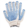 Перчатки х/б белые (шипы) (10/200) (АРТ 403)