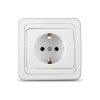 Розетка 1-м внутр. Евро Валери UNIvers белая керамика (В0028)(10)