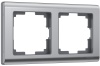 Рамка на 2 поста Werkel WL02-Frame-02 Metallic глянцевый никель