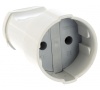 Штепсельное гнездо белый 10А "UNIVersal" (А115) (20/200)