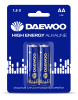 Батарейка Daewoo High Energy Alkaline LR-06 (5030299)(2/20/480)