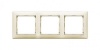 Рамка 3-я Valena Legrand (универсал) слоновая кость (774353)